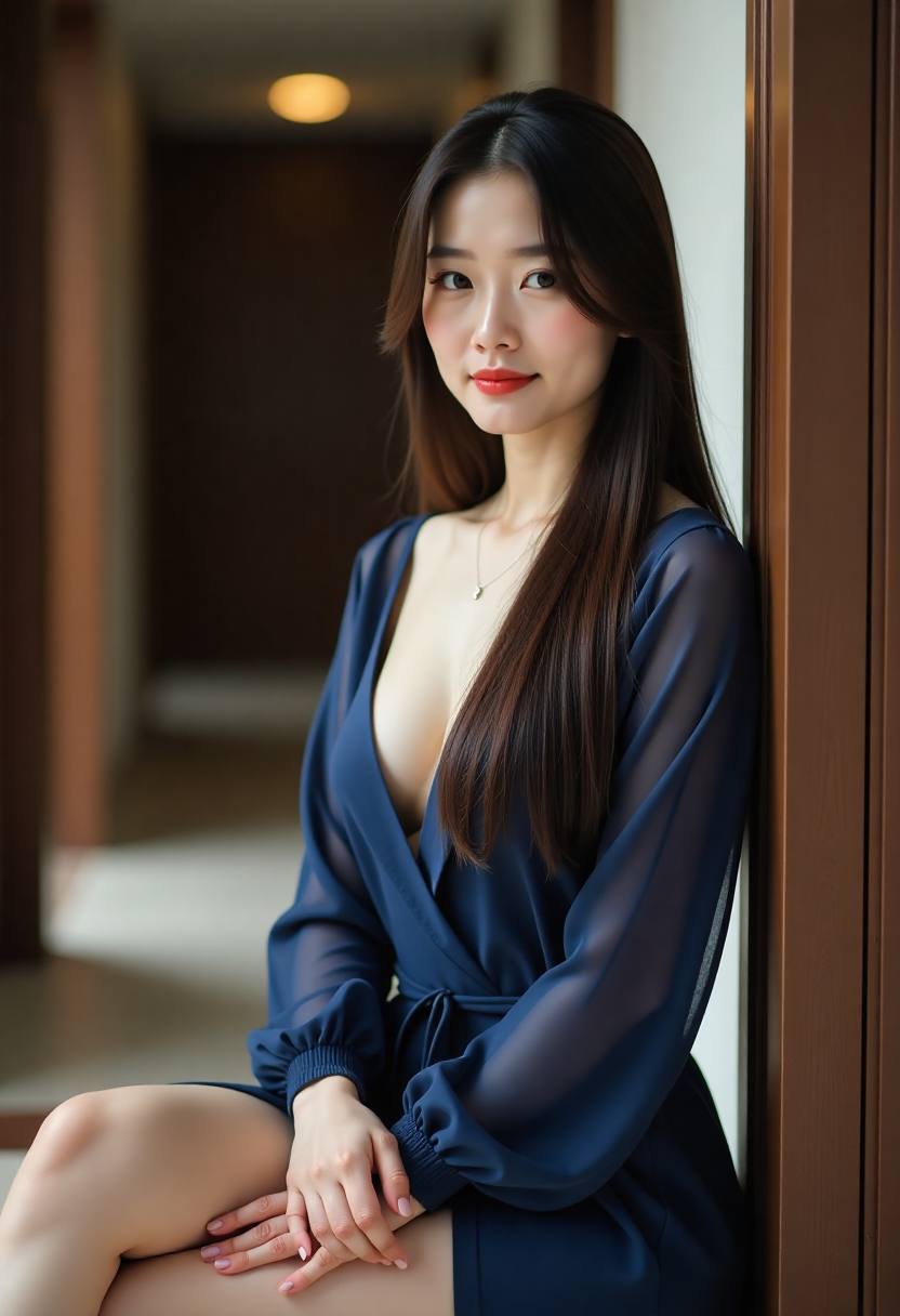 黄昏窗边的家庭餐桌